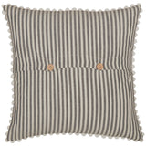 Barn Gray & White Ticking Pillow Cover-Lange General Store