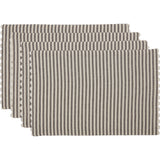 Barn Gray & White Ticking Placemat Set of 4-Lange General Store