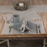 Barn Gray & White Ticking Placemat Set of 4-Lange General Store