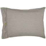 Barn Gray & White Ticking Sham-Lange General Store