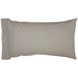 Barn Gray & White Ticking Sham-Lange General Store