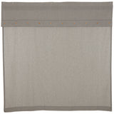 Barn Gray & White Ticking Shower Curtain-Lange General Store