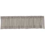 Barn Gray & White Ticking Valance-Lange General Store