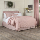 Barn Red & White Ticking Duvet Cover-Lange General Store