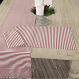 Barn Red & White Ticking Placemat Set of 4-Lange General Store