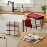 Barnwood Dish Towel and Cloth Set in a farmhouse kitchen