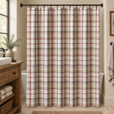 Barnwood Shower Curtain plaid correction