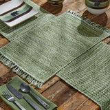 Basketweave Evergreen Placemats-Lange General Store