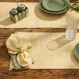 Basketweave Goldenrod Napkins-Lange General Store