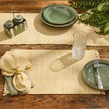 Basketweave Goldenrod Placemats-Lange General Store