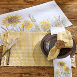 Basketweave Goldenrod Placemats-Lange General Store