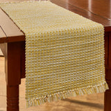 Basketweave Goldenrod Table Runners-Lange General Store
