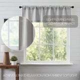 Baxter Burlap Dove Grey Valance-Lange General Store
