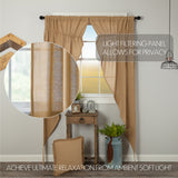 Baxter Burlap Natural Long Prairie Curtains-Lange General Store