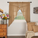 Baxter Burlap Natural Prairie Curtains-Lange General Store