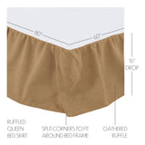Baxter Burlap Natural Ruffled Skirt