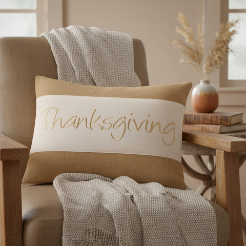 Thanksgiving Pillow square lifestyle image