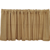 Burlap Natural Tier Curtains 24"-Lange General Store