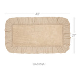 Baxter Burlap Vintage Tan Bath Mat