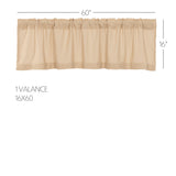 Baxter Burlap Vintage Valance