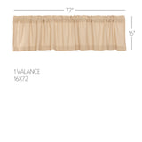 Baxter Burlap Vintage Valance