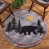 Bear In the Forest Hooked Rug 48"-Lange General Store