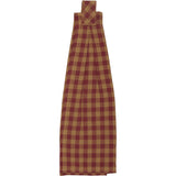 Burgundy Star Button Loop Towel-Lange General Store