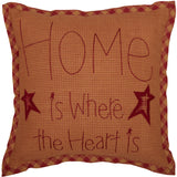 Bedford Burgundy Star Home Pillow-Lange General Store