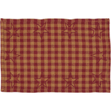 Burgundy Star Placemats - Set of 6-Lange General Store