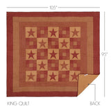 Bedford Burgundy Star Quilt