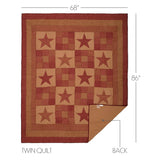 Bedford Burgundy Star Quilt