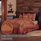 Bedford Burgundy Star Quilt