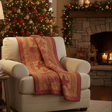 Bedford Burgundy Star Throw-Lange General Store