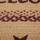 Bedford Burgundy Tan Star Welcome Rug-Lange General Store