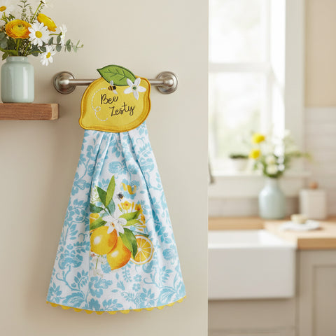 Bee Zesty Hang-Up Kitchen Towel-Lange General Store