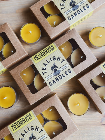Beeswax Tealight Candles Set of 6-Lange General Store