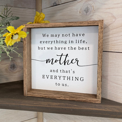 Best Mother Wood Sign-Lange General Store