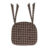 Bingley Black Plaid Chair Pad-Lange General Store