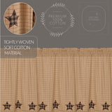 Bingley Star Applique Star Valance-Lange General Store