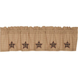 Bingley Star Applique Star Valance-Lange General Store