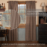 Bingley Star Plaid Panel Curtains-Lange General Store