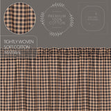 Bingley Star Plaid Swag Curtains
