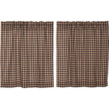 Bingham Star Plaid Tier Curtains 36"-Lange General Store