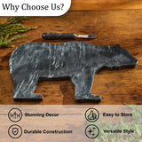 Black Bear Marble Cutting Board w/Spreader-Lange General Store