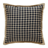 Black Check Star Pillow 12x12-Lange General Store
