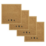 Black Prim Stars Towels & Washcloths-Lange General Store