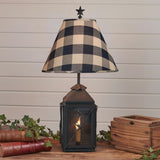 Black Star Buffalo Check Lantern Lamp-Lange General Store