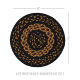Blackstone Farm Braided Trivet 8" Set of 3