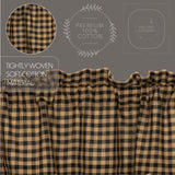 Black Check Valance-Lange General Store