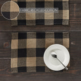 Black Check Placemat Set of 2-Lange General Store